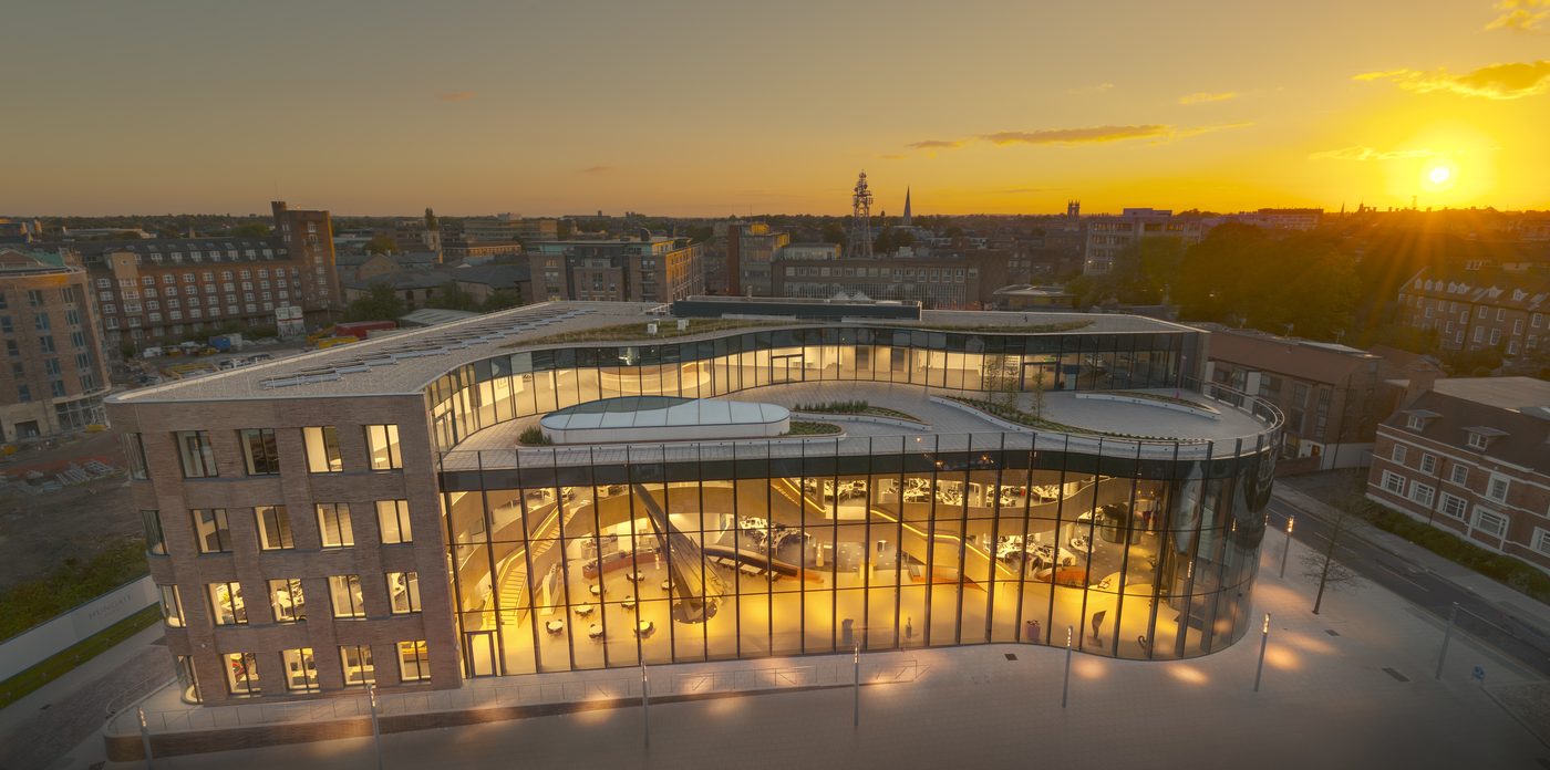 The Hiscox Building at golden hour, Peasholme Green, York